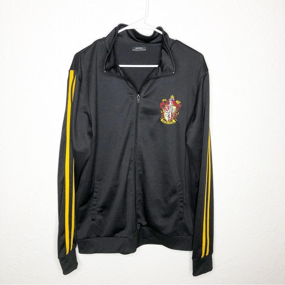 Harry Potter Gryffindor black and gold full zip unisex jacket size Large